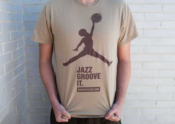 Camiseta Supafly club. Jazz groove it